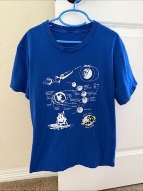 Blue Apollo Mission Graphic Tee for Kids